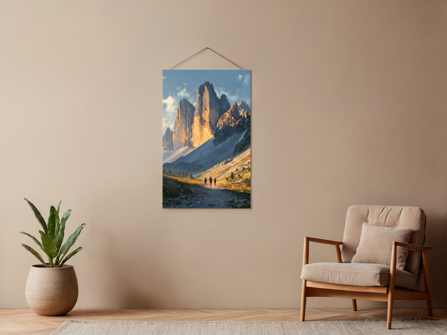 Malen nach Zahlen – Trail Runner in den Bergen