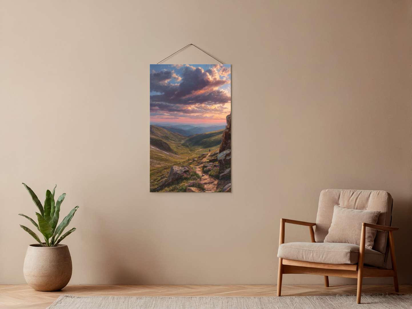 Malen nach Zahlen – Trail Runner im Morgenrot