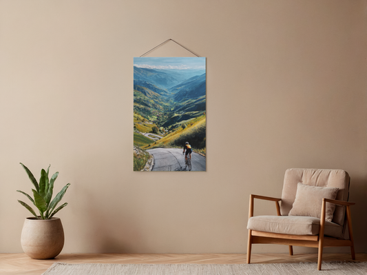 Malen nach Zahlen – Radfahrer am Bergpass