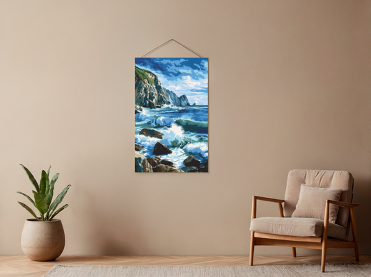 Paint by Numbers Set “Dramatic Green Cliffs” – 40x50 cm – 36 Colors