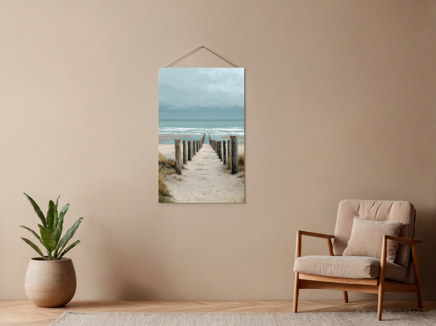 Paint by numbers – Groynes by the sea