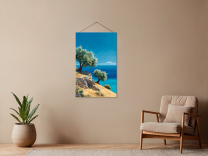 Paint by numbers – Olive trees on the hill