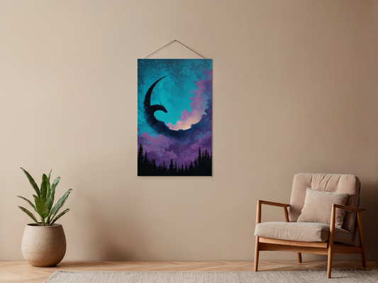 Malen nach Zahlen – Drache im Mondschein