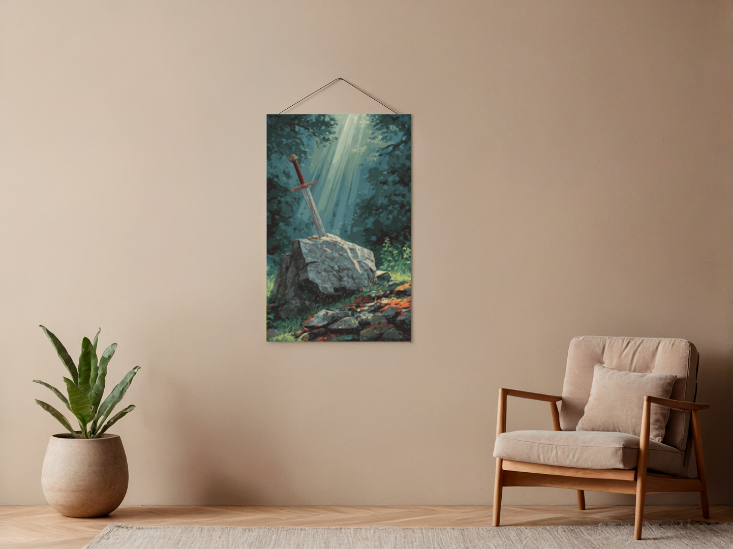 Paint by Numbers – Legendary Sword in Stone