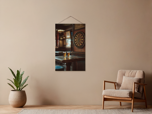 Malen nach Zahlen – Dartscheibe im Pub