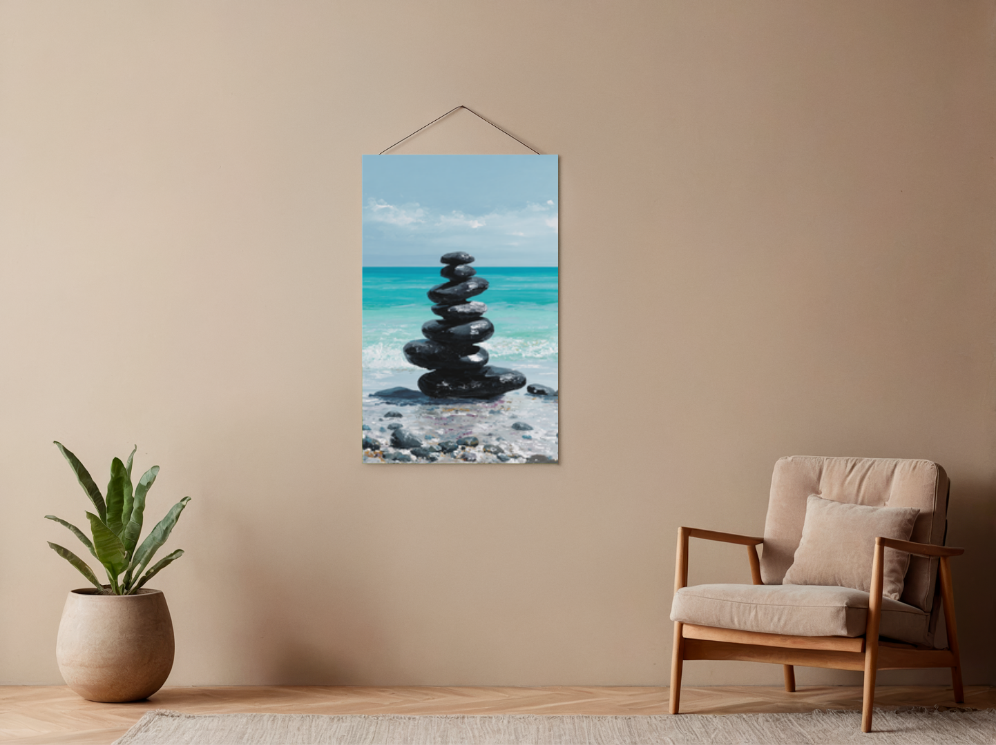 Paint by numbers – Zen stones on the beach