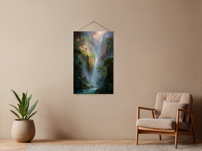 Paint by Numbers – Monastery by the Waterfall
