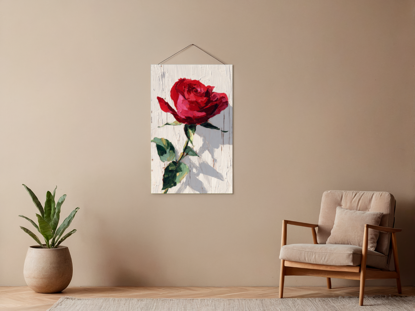Paint by Numbers - The Red Rose