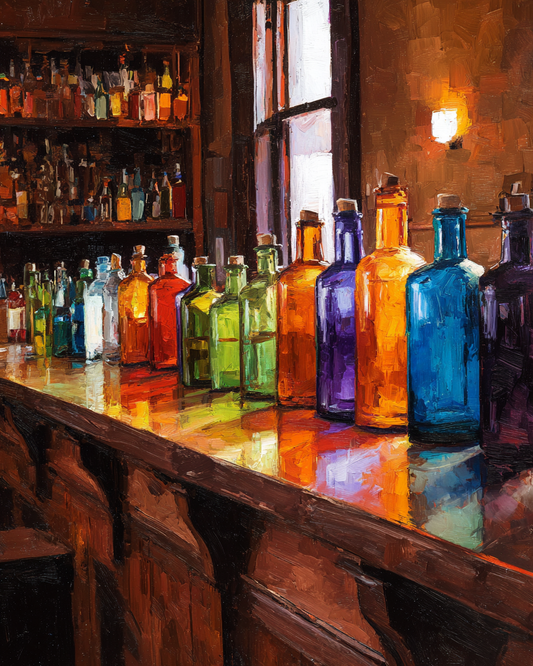 Malen nach Zahlen – Pub Bar Counter,