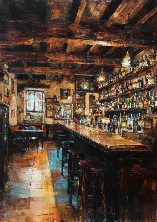 Malen nach Zahlen – Urige deutsche Kneipe