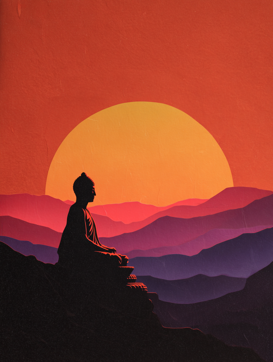 Paint by Numbers – Buddha at Sunset