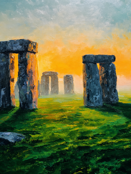 Malen nach Zahlen – Stonehenge bei Sonnenaufgang