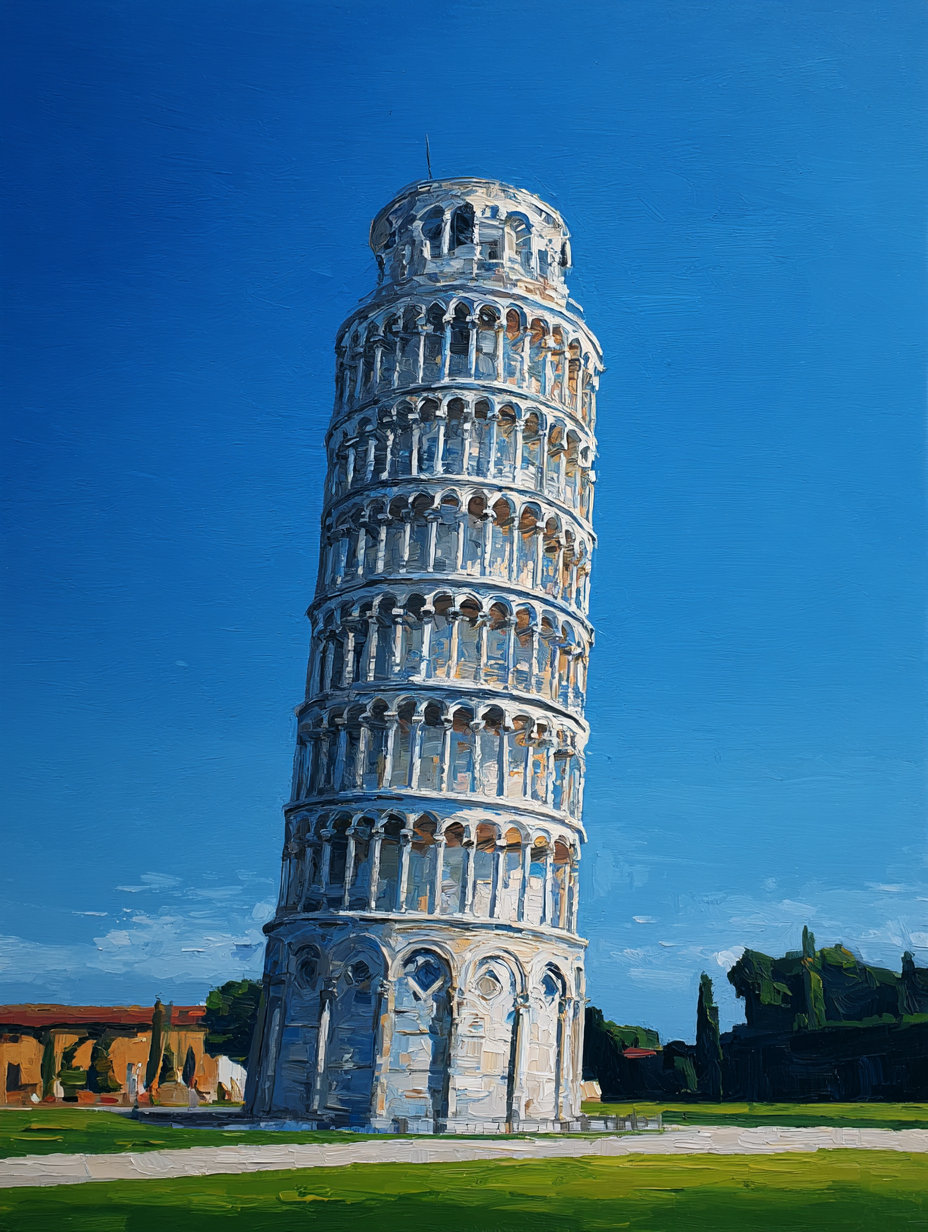 Malen nach Zahlen – The Leaning Tower