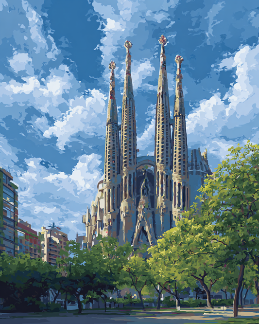 Malen nach Zahlen – Sagrada Familia