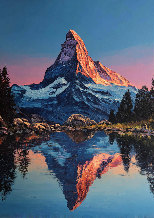 Malen nach Zahlen – Das Matterhorn