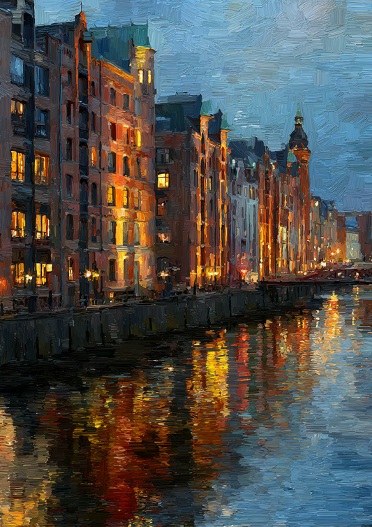 Malen nach Zahlen – Hamburger Speicherstadt