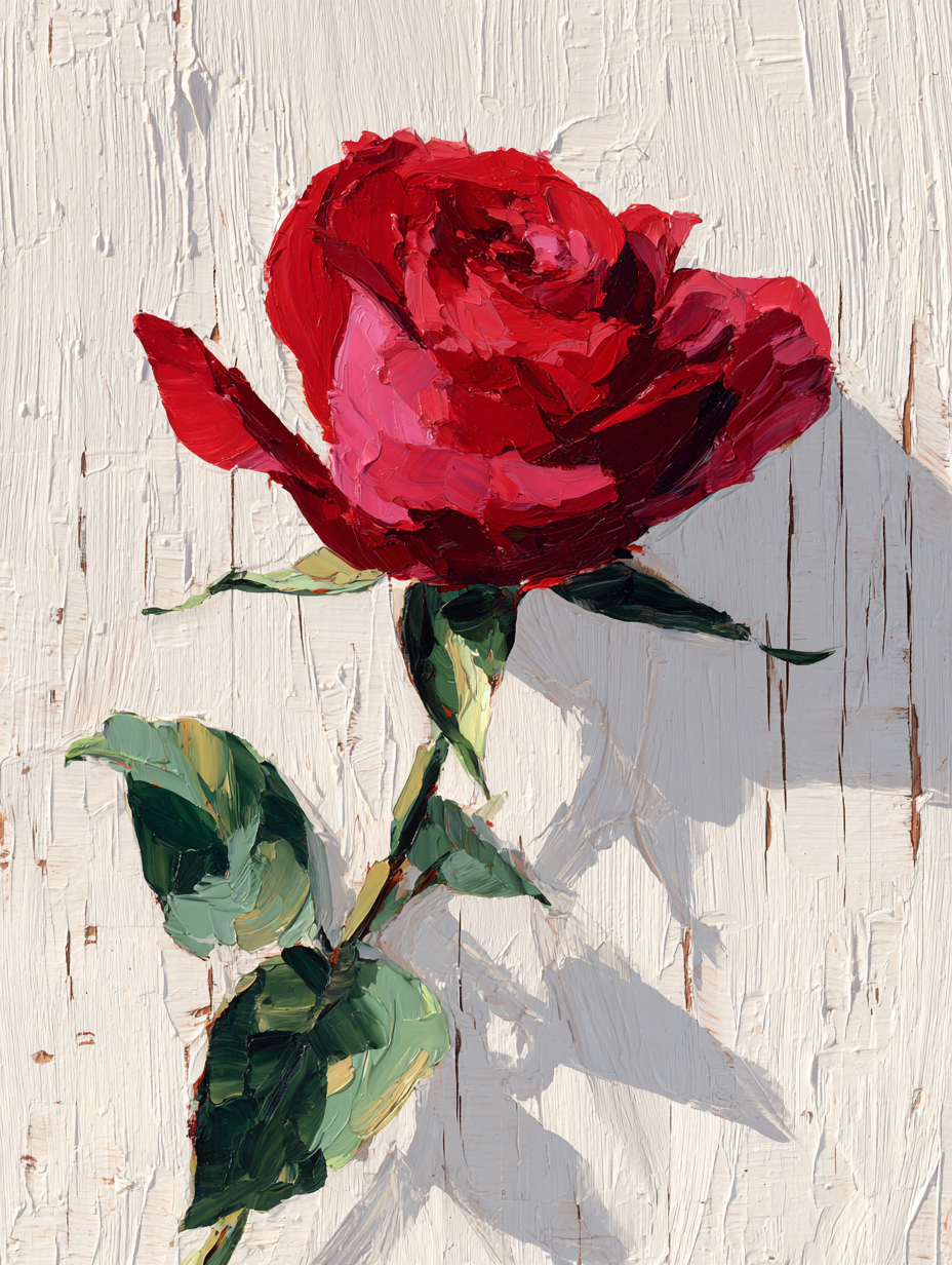 Paint by Numbers - The Red Rose
