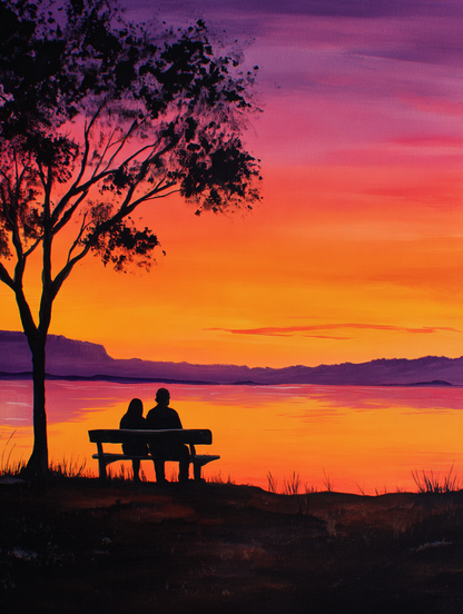 Paint by Numbers - Romantic Silhouette