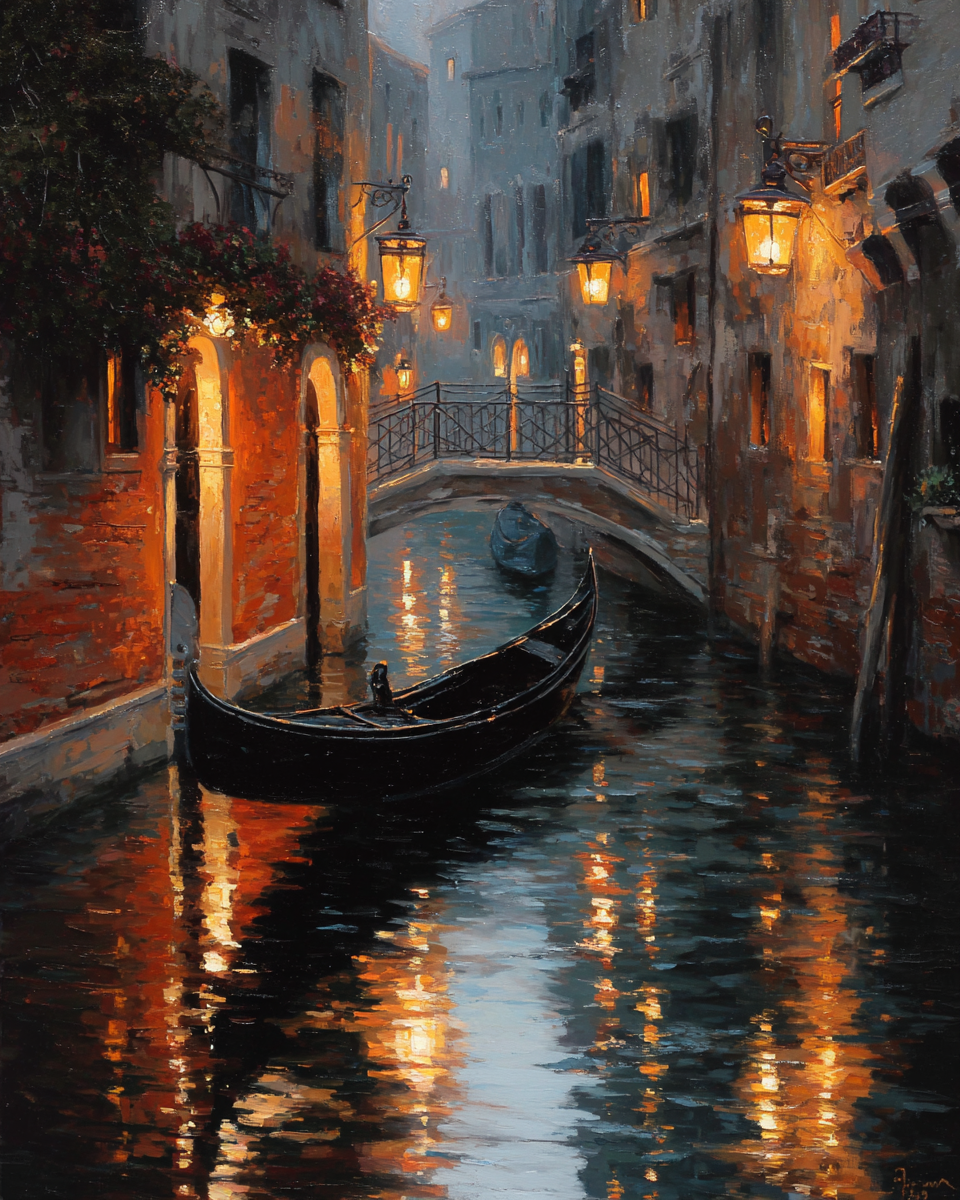 Paint by numbers - Gondola in Venice