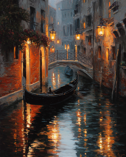 Paint by numbers - Gondola in Venice